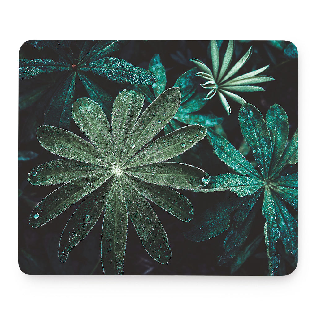 Fresh Tropical Leaf Print Mouse Pad
