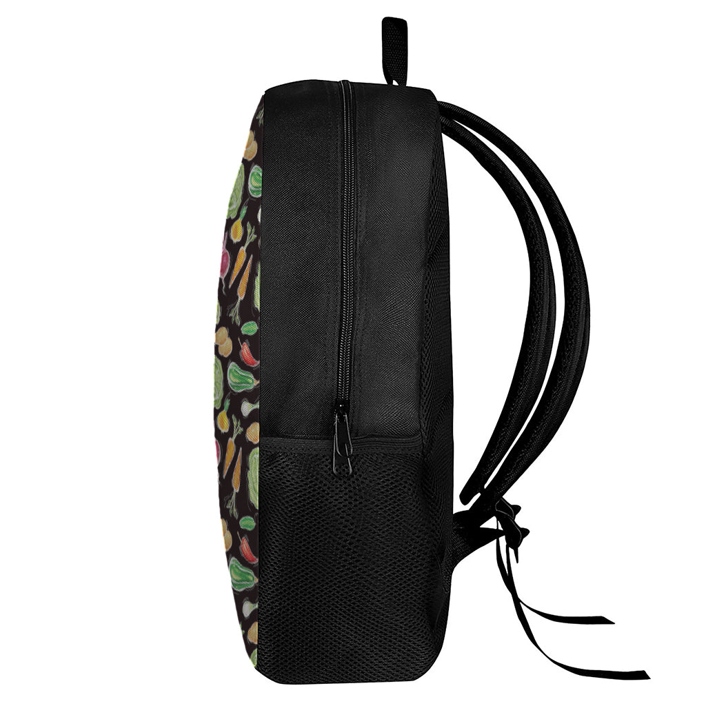 Fresh Vegetable Pattern Print 17 Inch Backpack