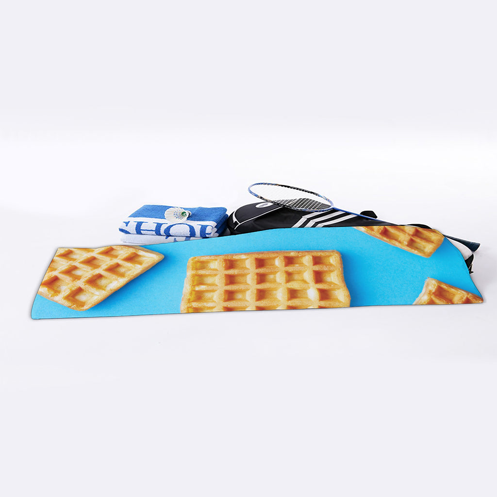Fresh Waffles Print Sports Towel