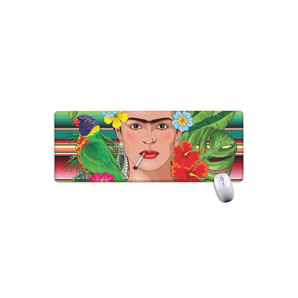 Frida Kahlo Serape Print Extended Mouse Pad