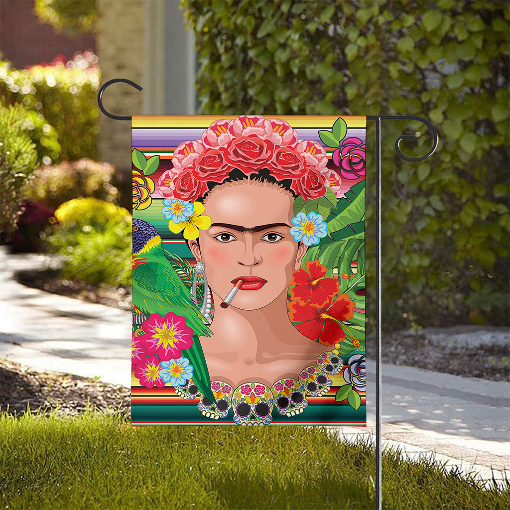 Frida Kahlo Serape Print House Flag