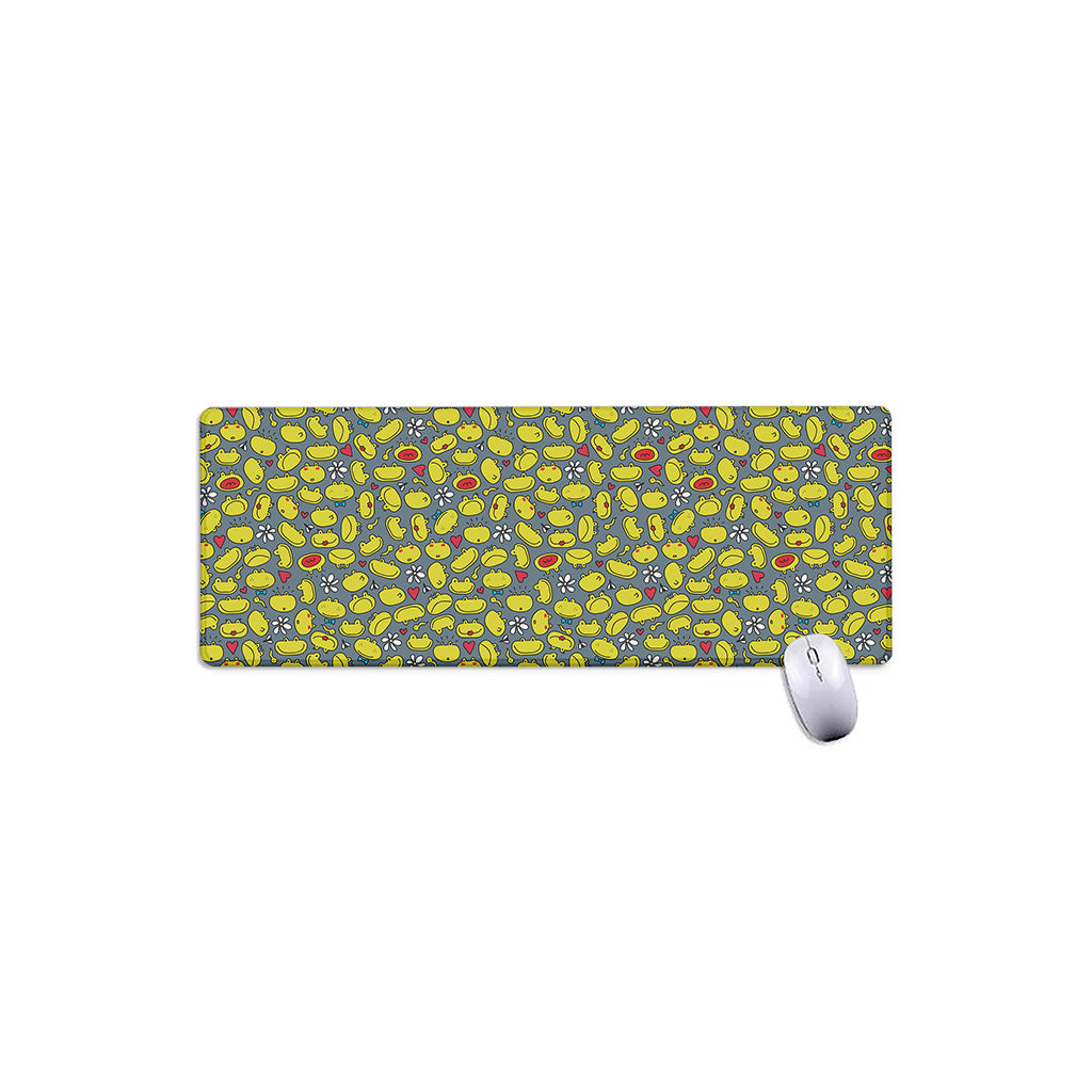 Frog Faces Pattern Print Extended Mouse Pad