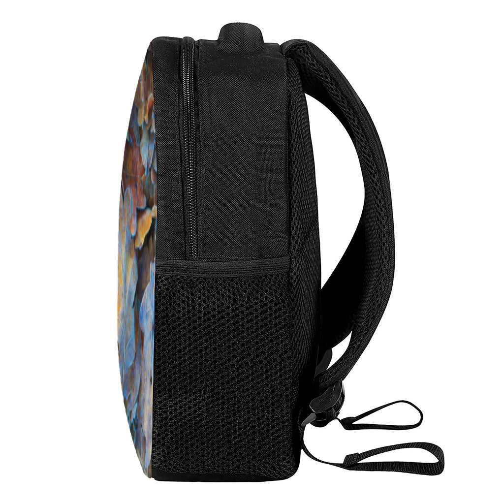 Frozen Oak leaf Print Casual Backpack