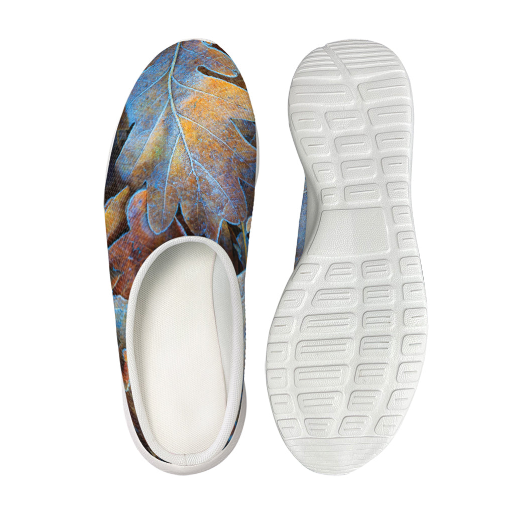 Frozen Oak leaf Print Mesh Casual Shoes