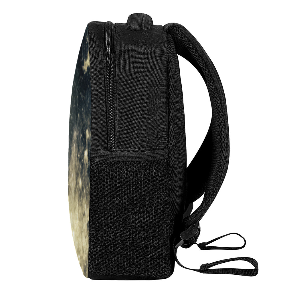 Full Moon And Night Stars Print Casual Backpack