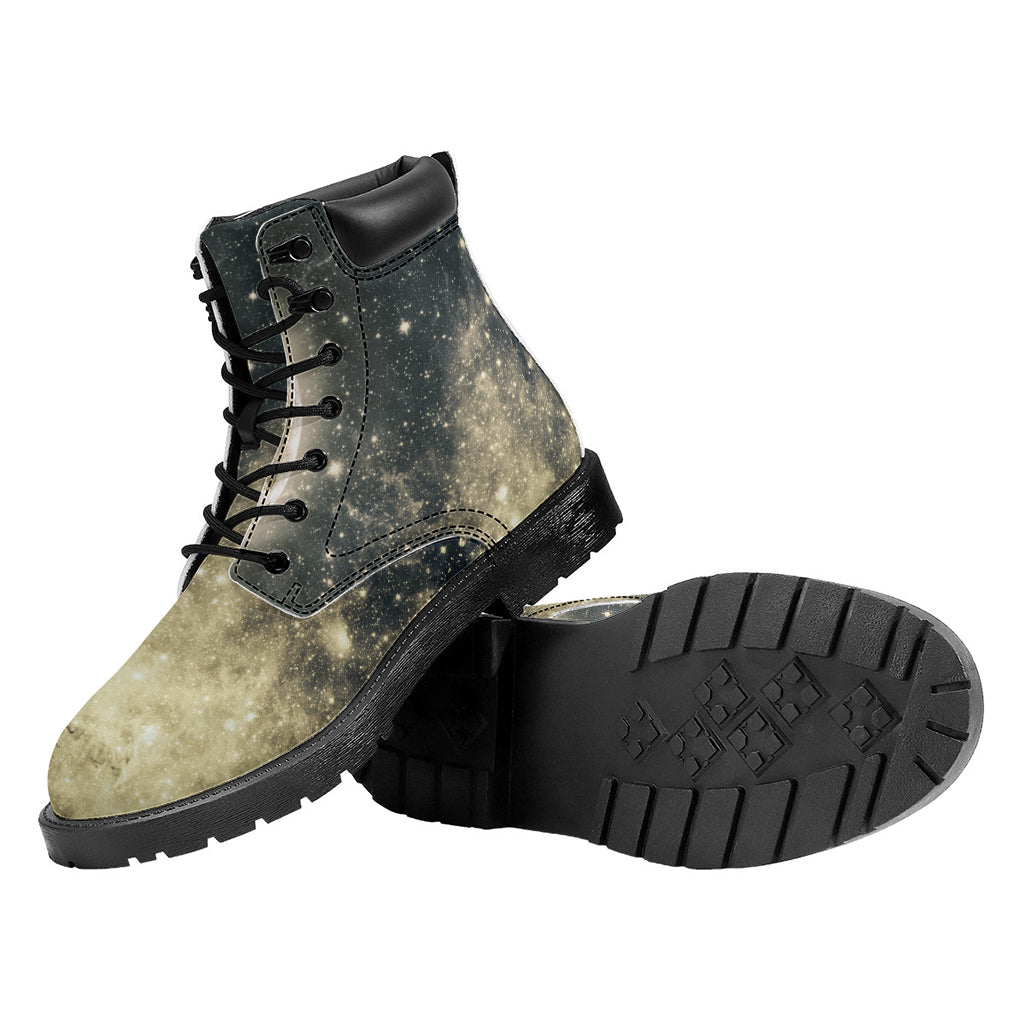 Full Moon And Night Stars Print Work Boots