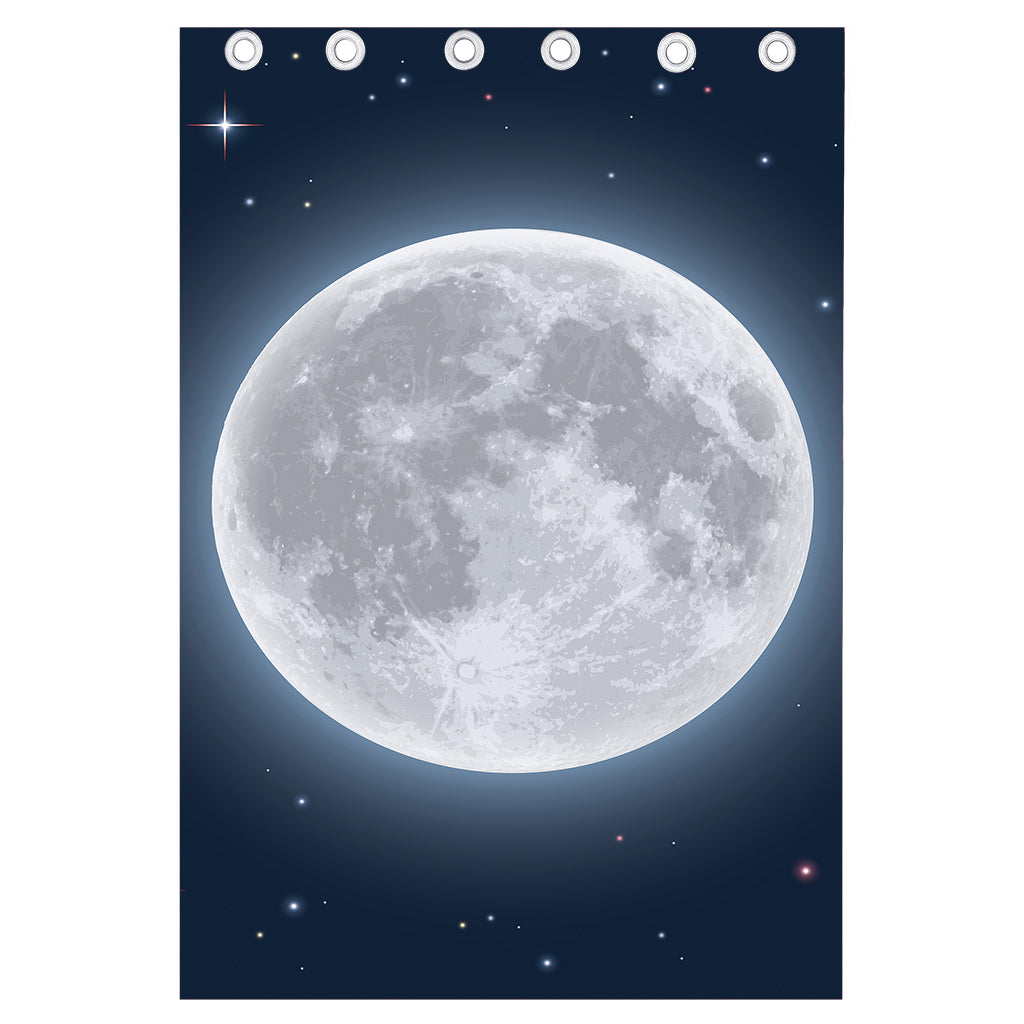 Full Moon Print Curtain
