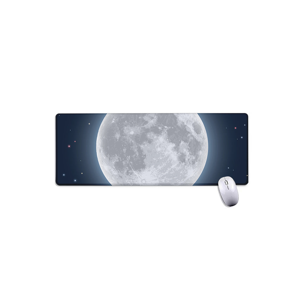 Full Moon Print Extended Mouse Pad