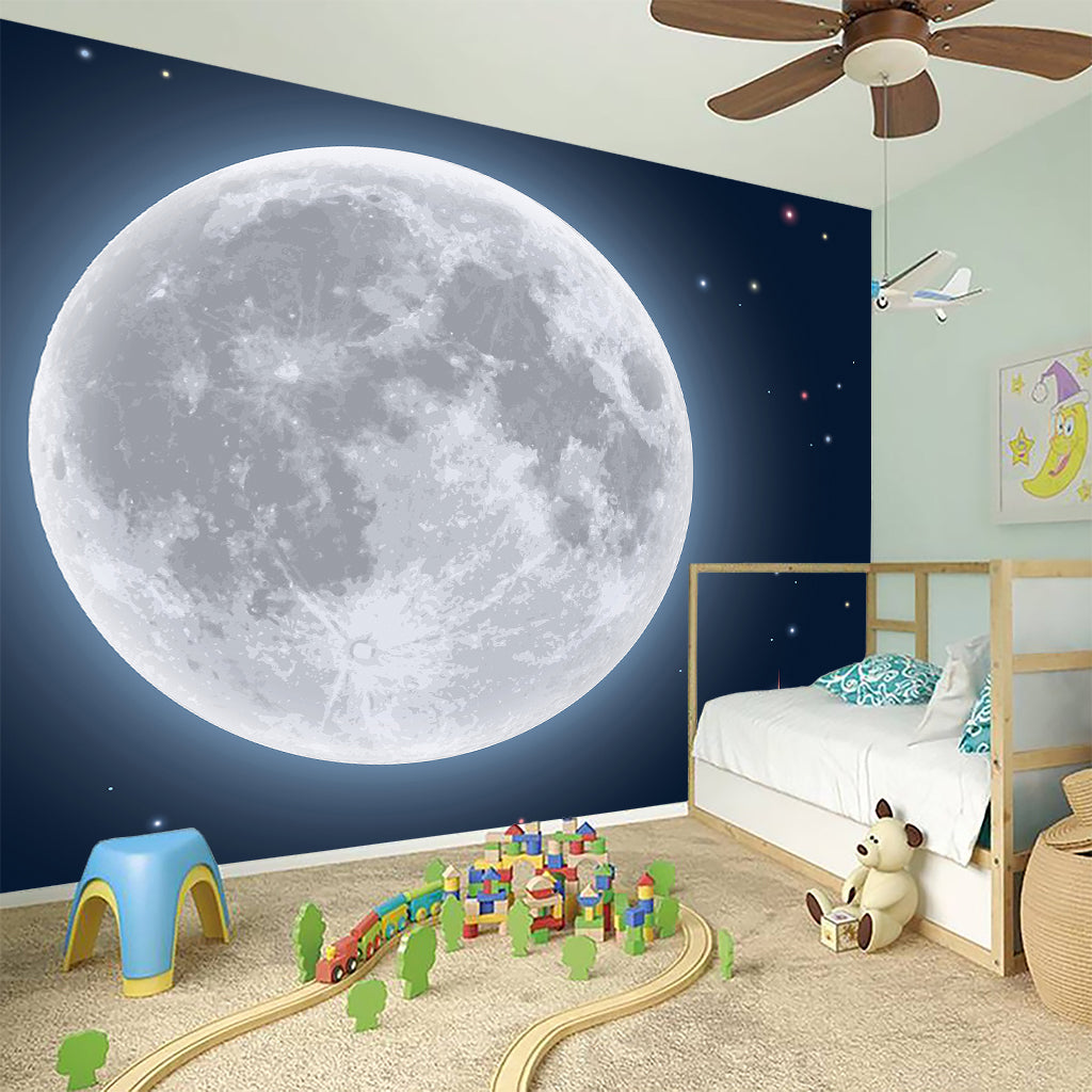 Full Moon Print Wall Sticker