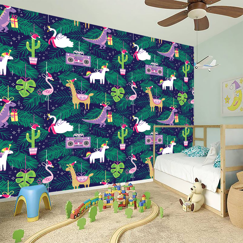 Funny Christmas Decoration Pattern Print Wall Sticker