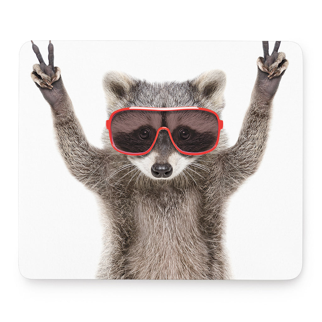 Funny Raccoon Print Mouse Pad