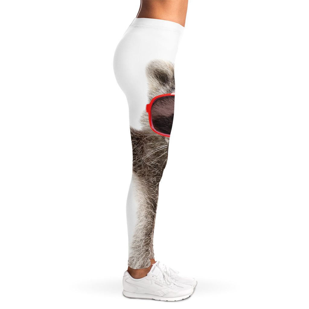 Funny Raccoon Print Women's Leggings