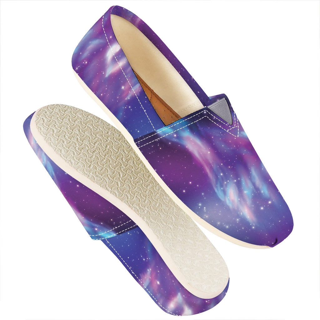 Galaxy Howling Wolf Spirit Print Casual Shoes