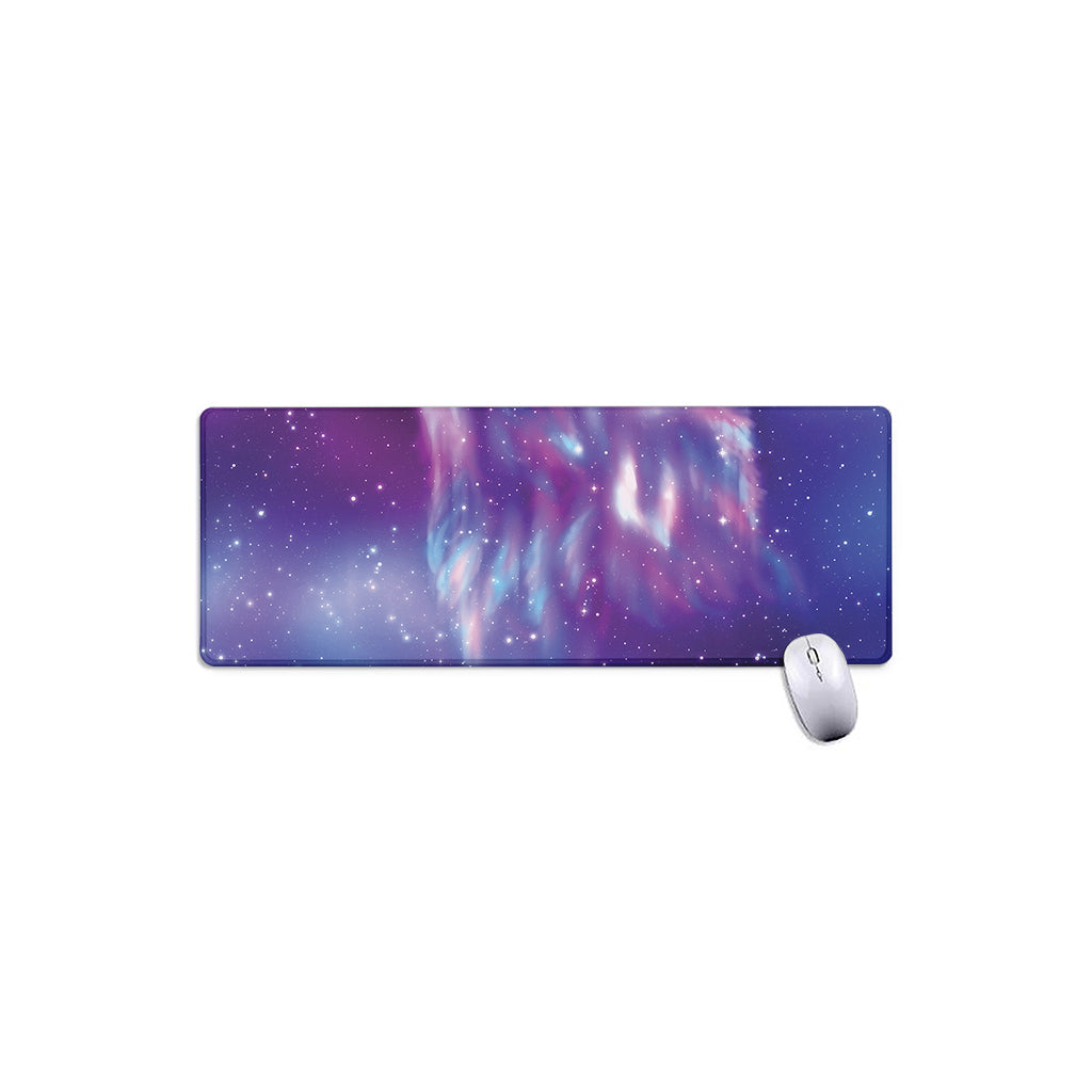 Galaxy Howling Wolf Spirit Print Extended Mouse Pad