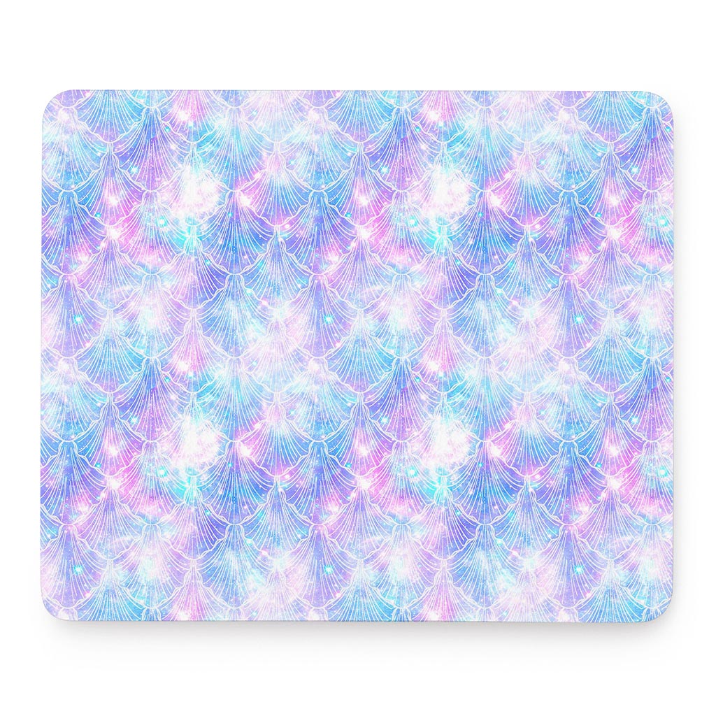 Galaxy Mermaid Scales Pattern Print Mouse Pad