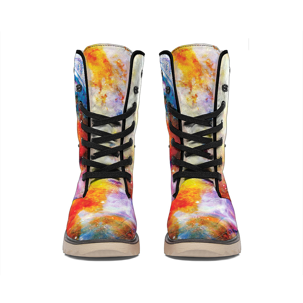 Galaxy Native Indian Woman Print Winter Boots