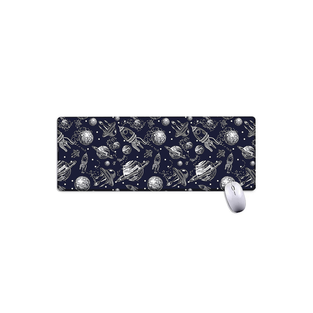 Galaxy UFO Pattern Print Extended Mouse Pad