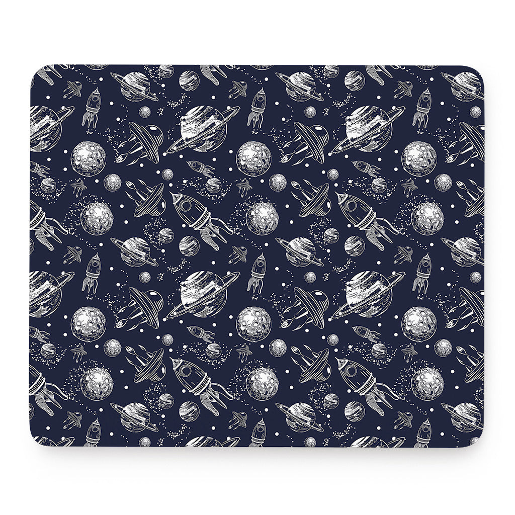 Galaxy UFO Pattern Print Mouse Pad
