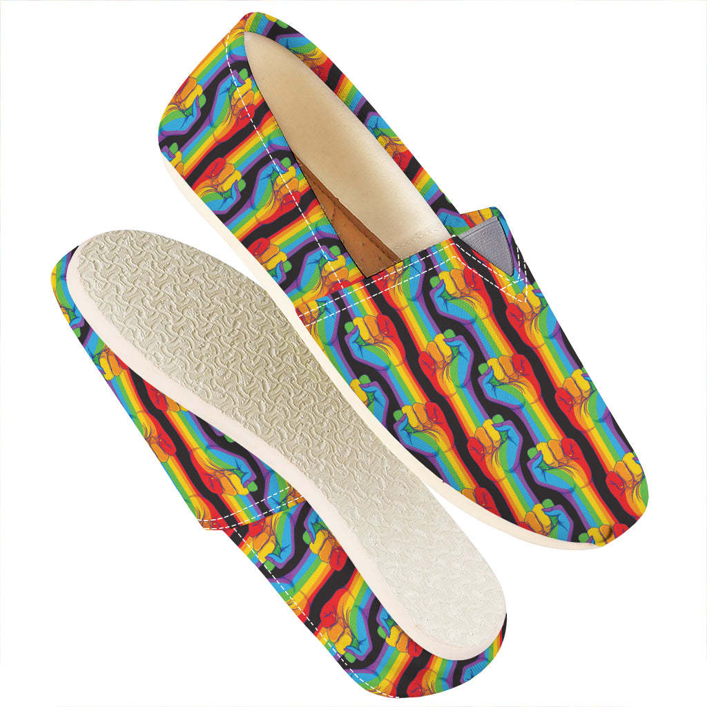 Gay Pride Hand Sign Pattern Print Casual Shoes