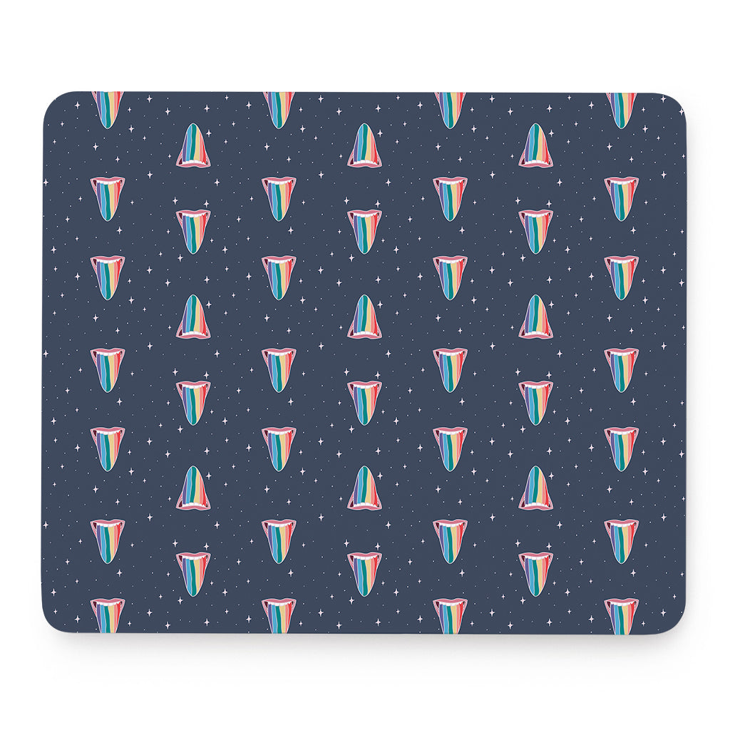 Gay Pride Tongue Pattern Print Mouse Pad