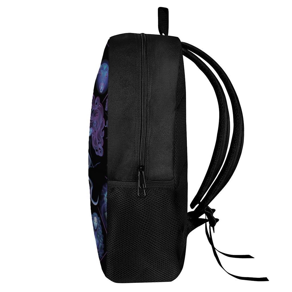 Gemini And Astrological Signs Print 17 Inch Backpack
