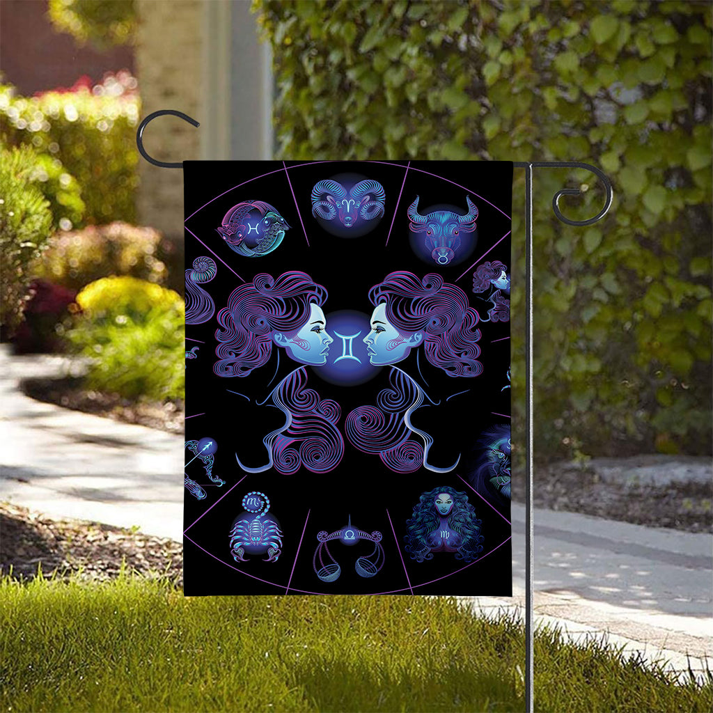 Gemini And Astrological Signs Print House Flag