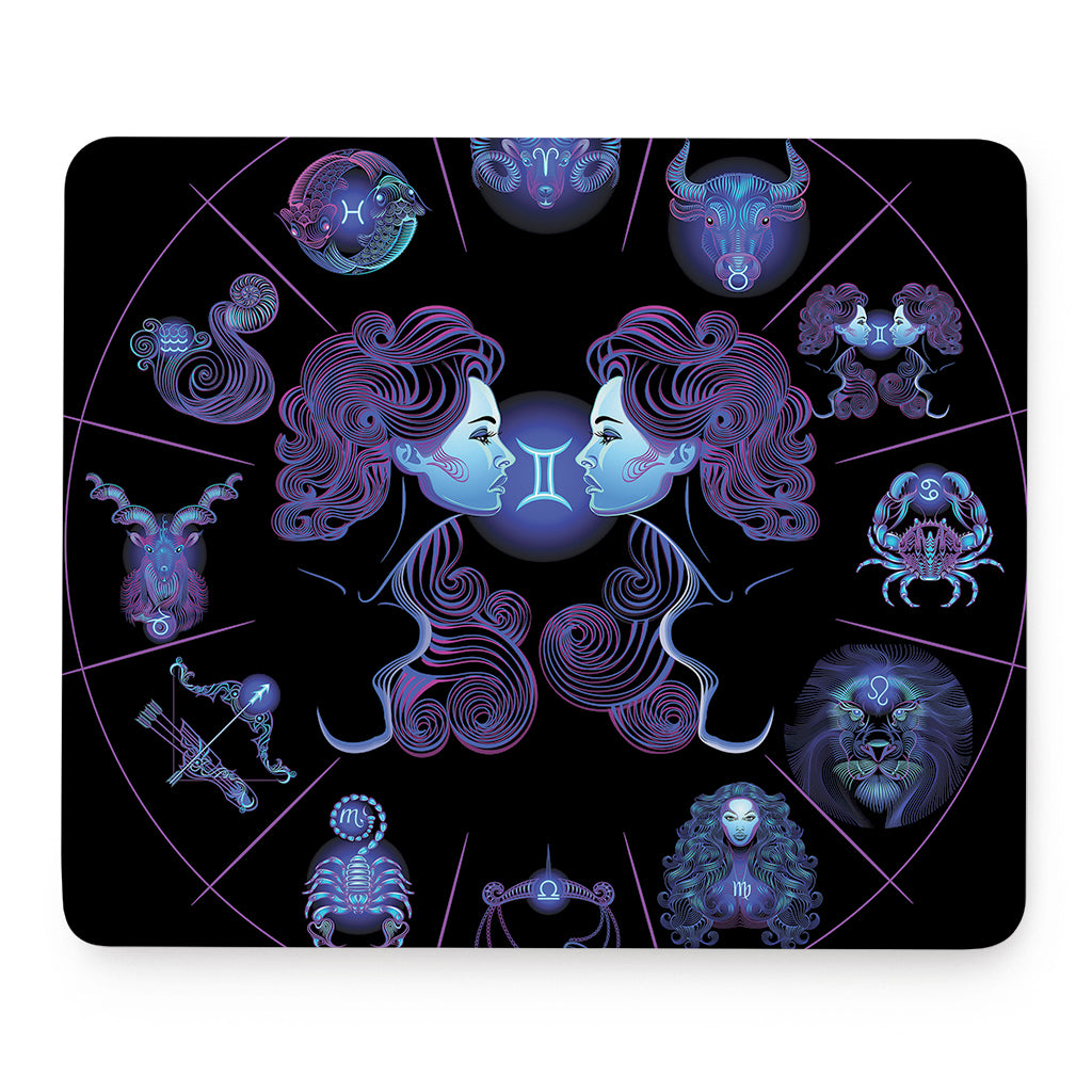 Gemini And Astrological Signs Print Mouse Pad