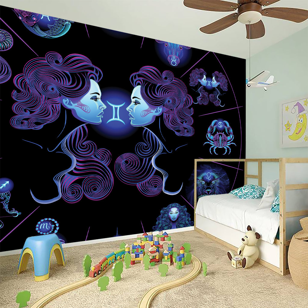 Gemini And Astrological Signs Print Wall Sticker