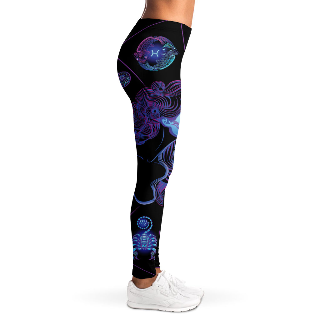 Gemini And Astrological Signs Print Women's Leggings