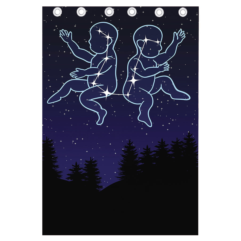 Gemini Constellation Print Curtain