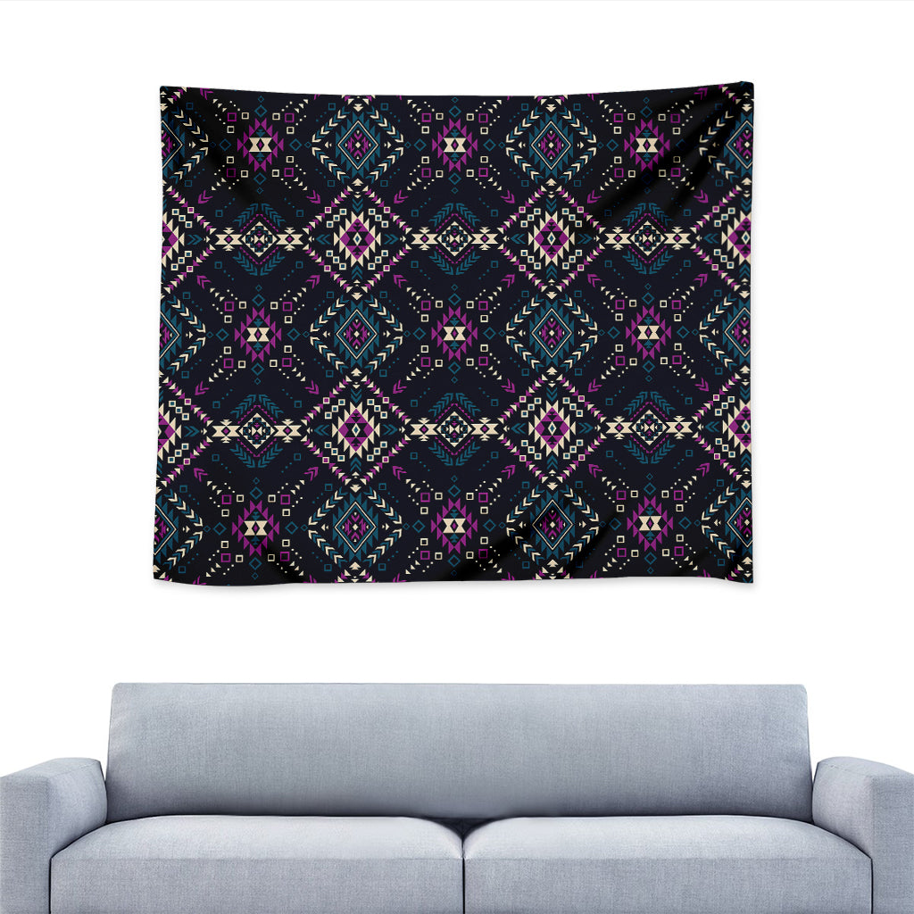 Geometric Ethnic Navajo Pattern Print Tapestry