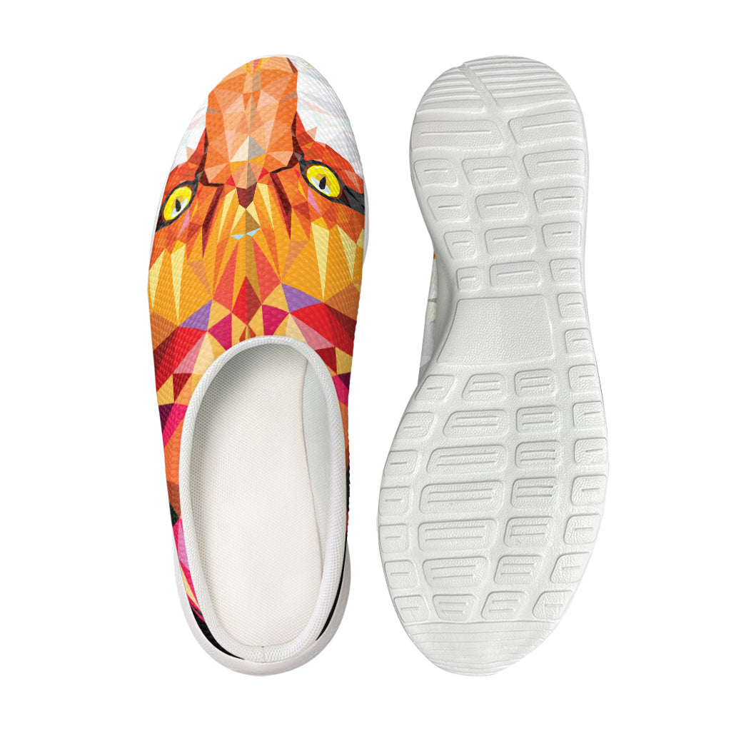 Geometric Fox Print Mesh Casual Shoes
