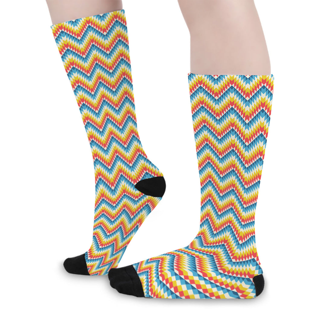 Geometric Native American Pattern Print Long Socks