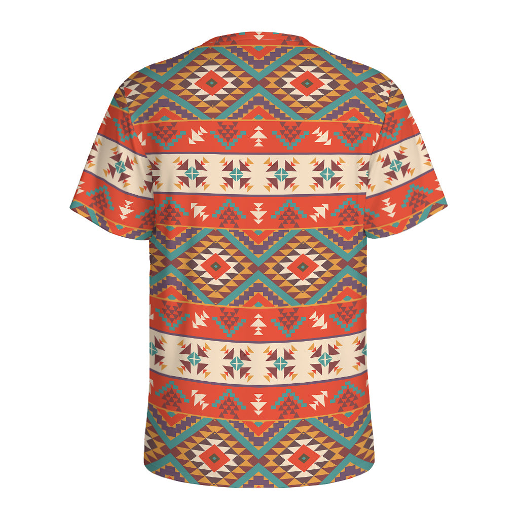 Geometric Native Navajo Print Men's Sports T-Shirt