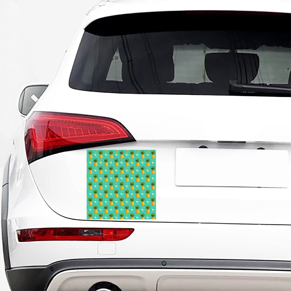 Geometric Pineapple Pattern Print Car Sticker