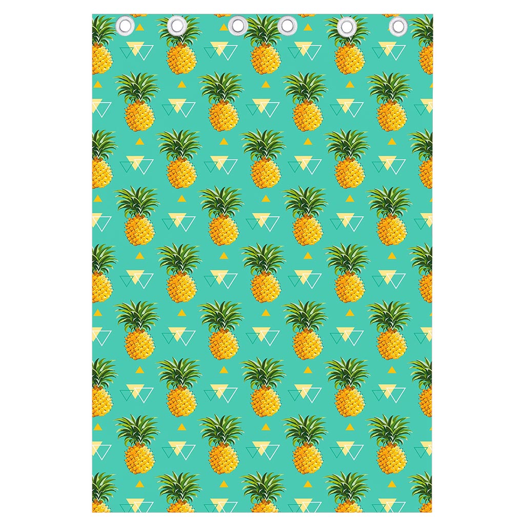 Geometric Pineapple Pattern Print Curtain