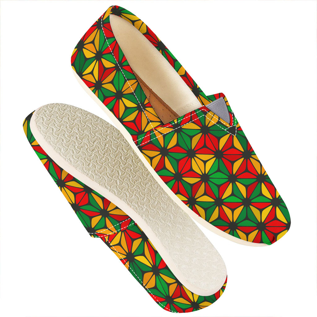 Geometric Reggae Pattern Print Casual Shoes