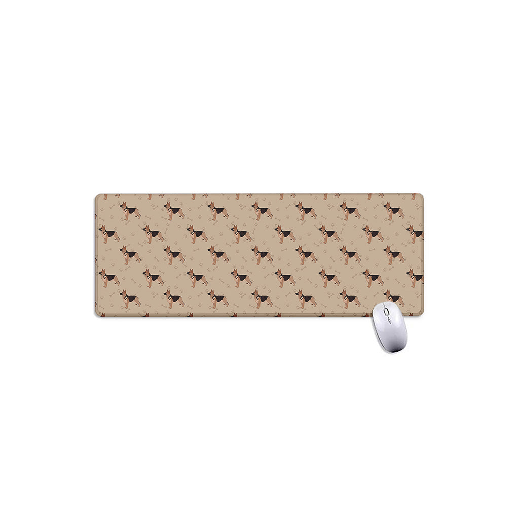German Shepherd Dog Pattern Print Extended Mouse Pad