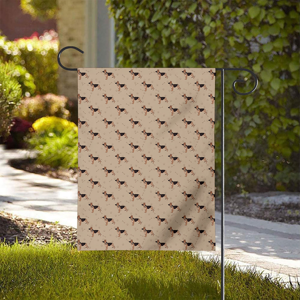 German Shepherd Dog Pattern Print House Flag