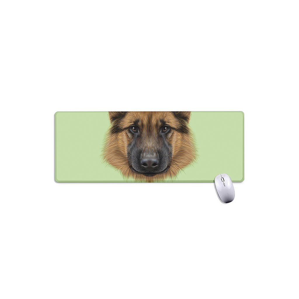 German Shepherd Dog Portrait Print Extended Mouse Pad
