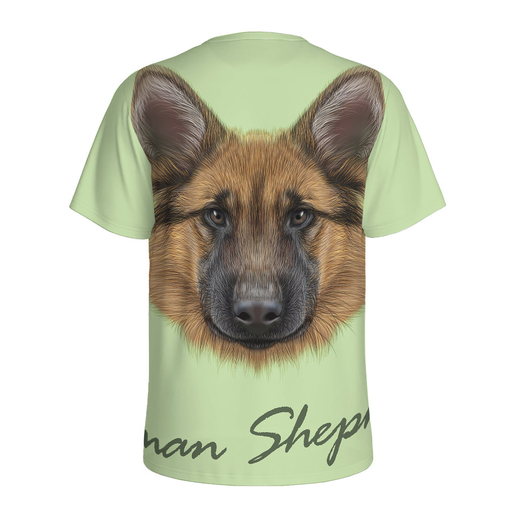 German Shepherd Dog Portrait Print Men's Sports T-Shirt