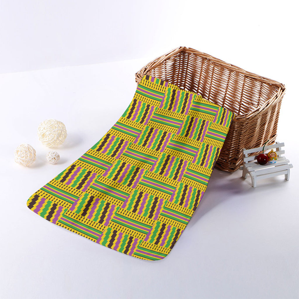 Ghana Kente Pattern Print Towel