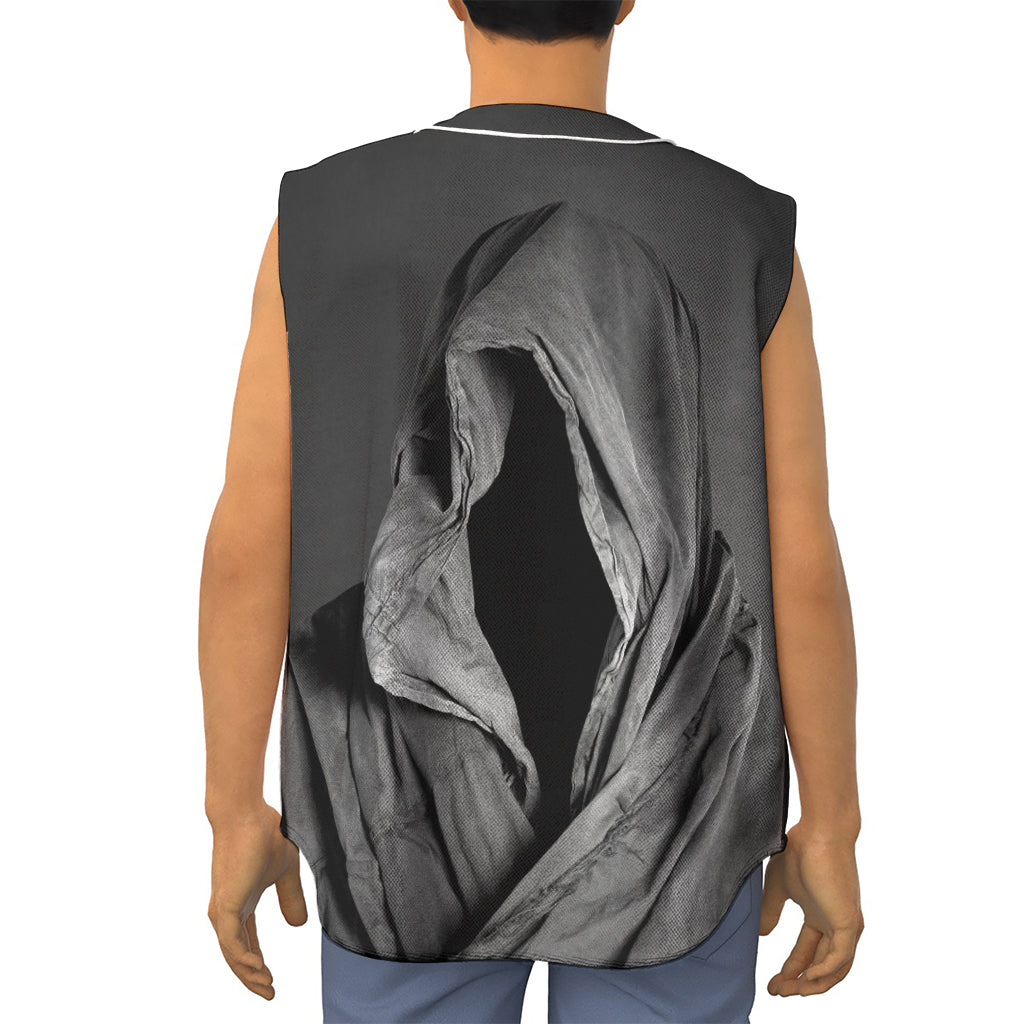 Ghost In The Darkness 3D Print Sleeveless Baseball Jersey