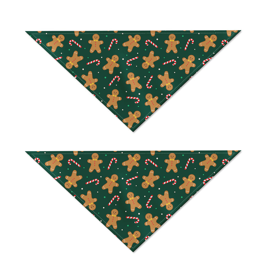 Gingerbread Man Cookies Pattern Print Dog Bandana