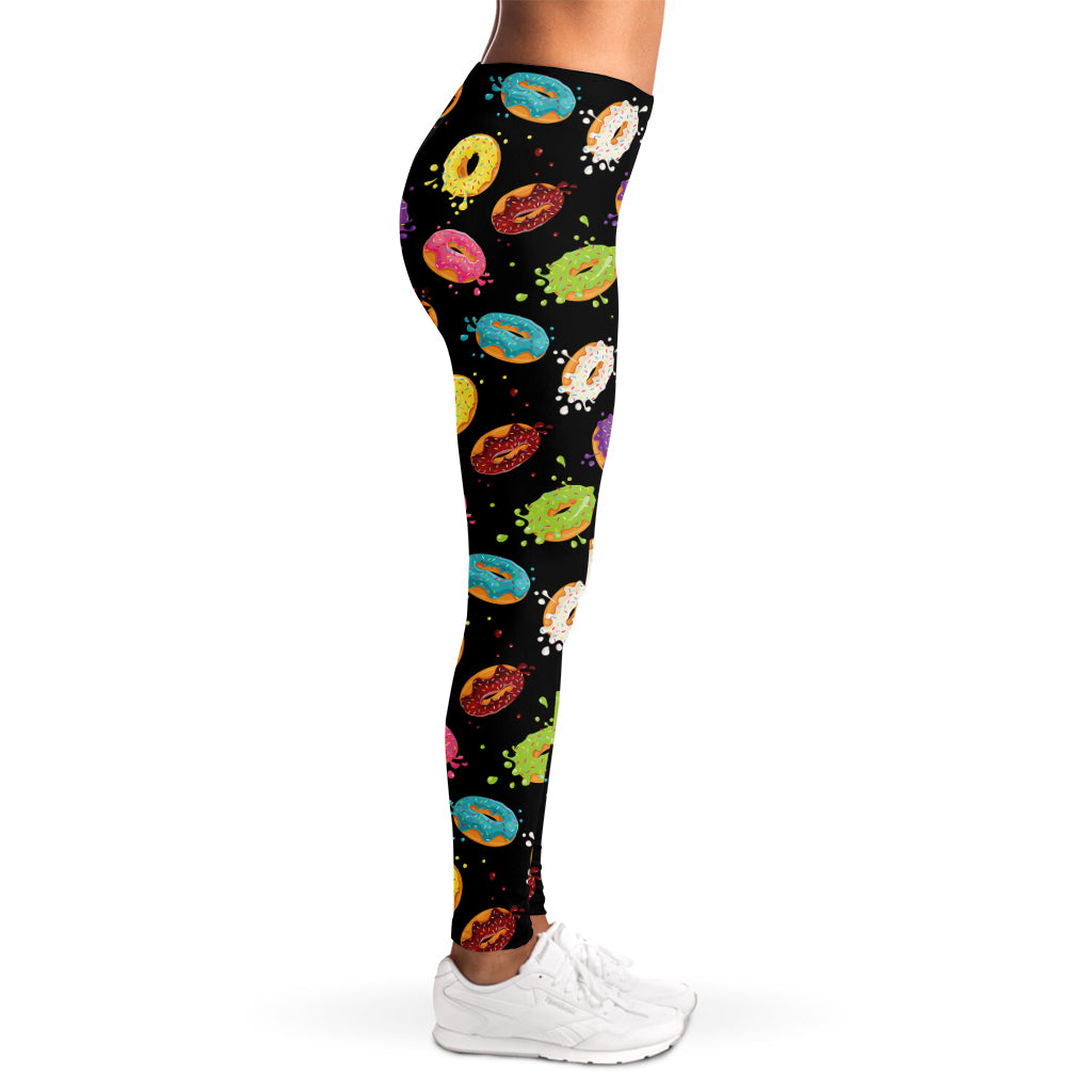 Glaze Donut Pattern Print Women's Leggings