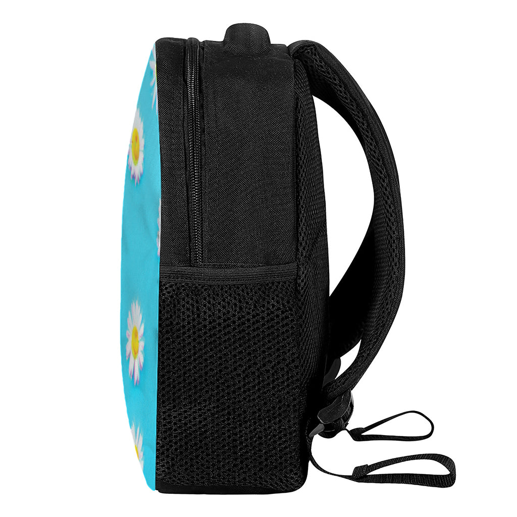 Glitch Daisy Flower Print Casual Backpack