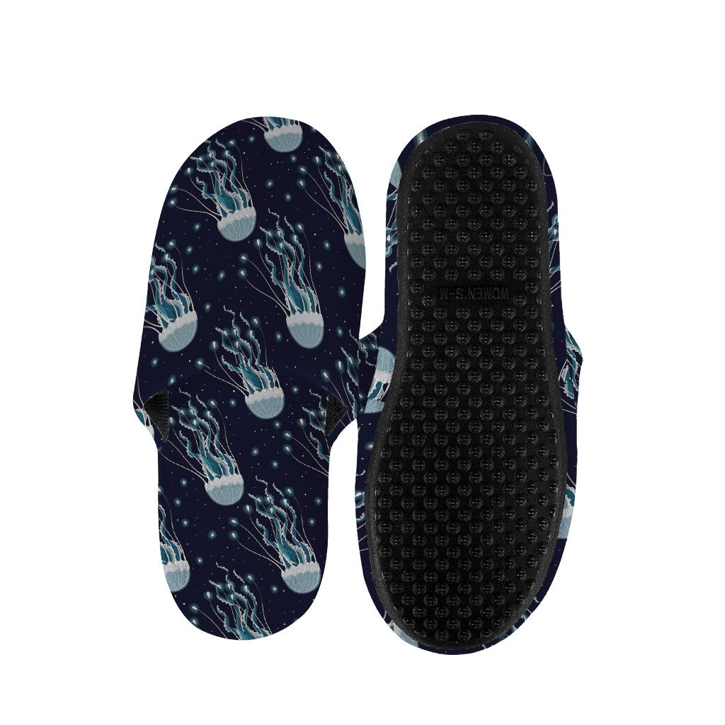 Glowing Jellyfish Pattern Print Slippers