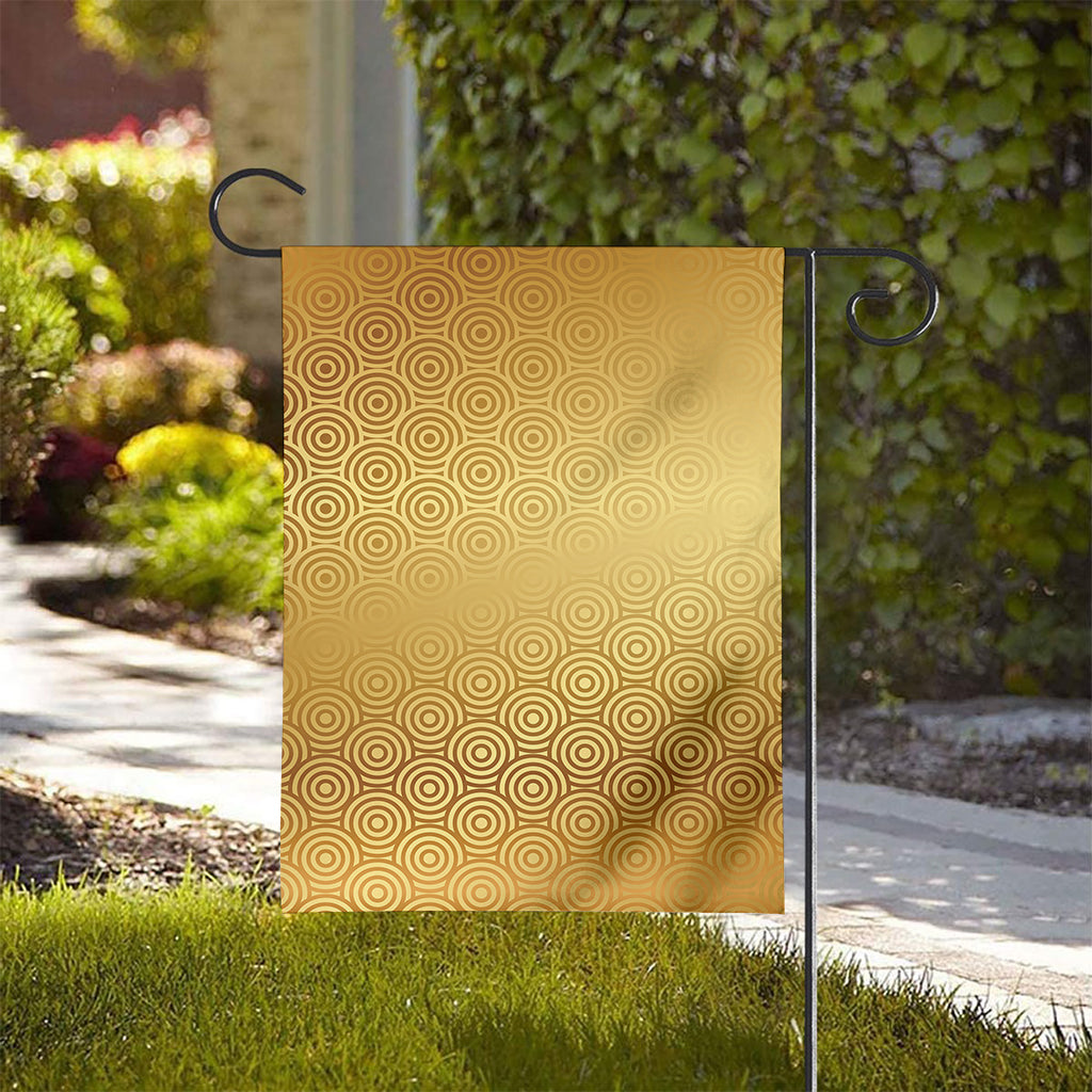 Gold Chinese Pattern Print House Flag