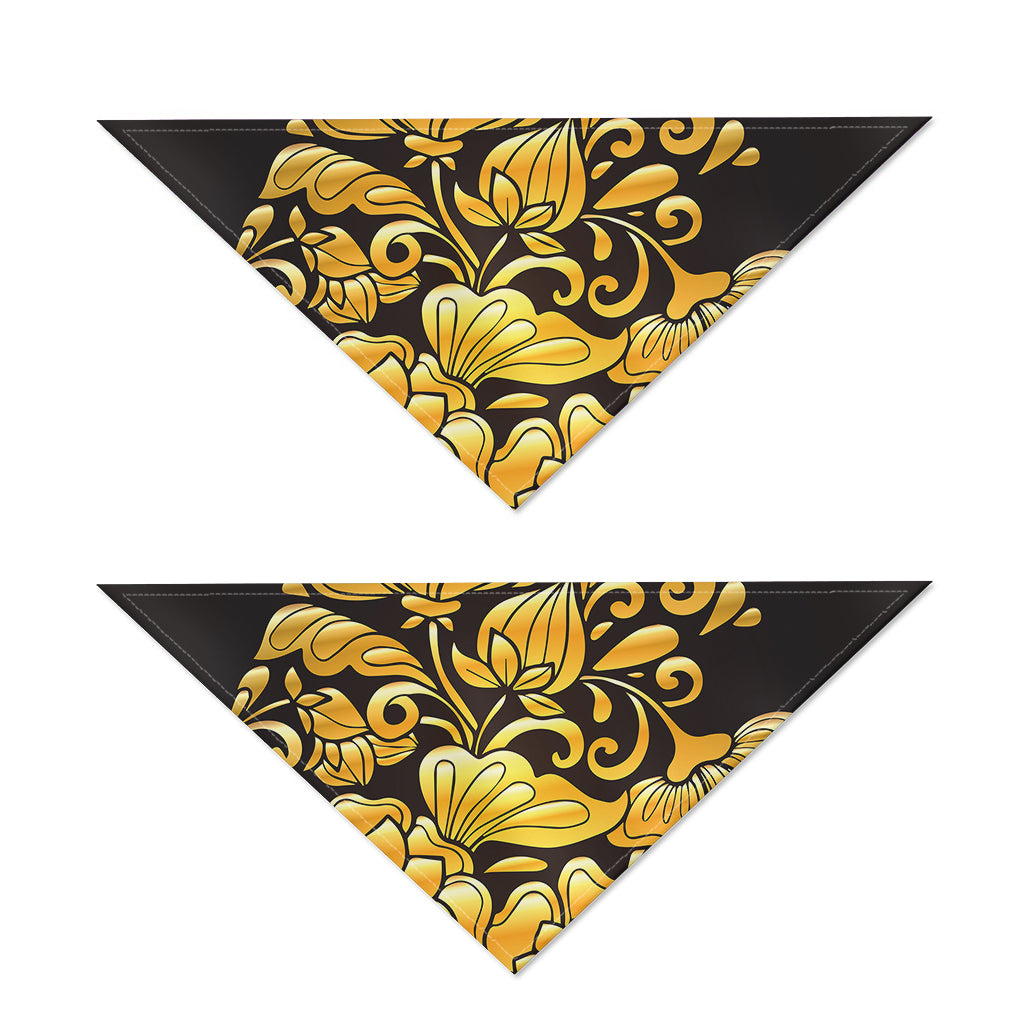 Gold Easter Egg Print Dog Bandana