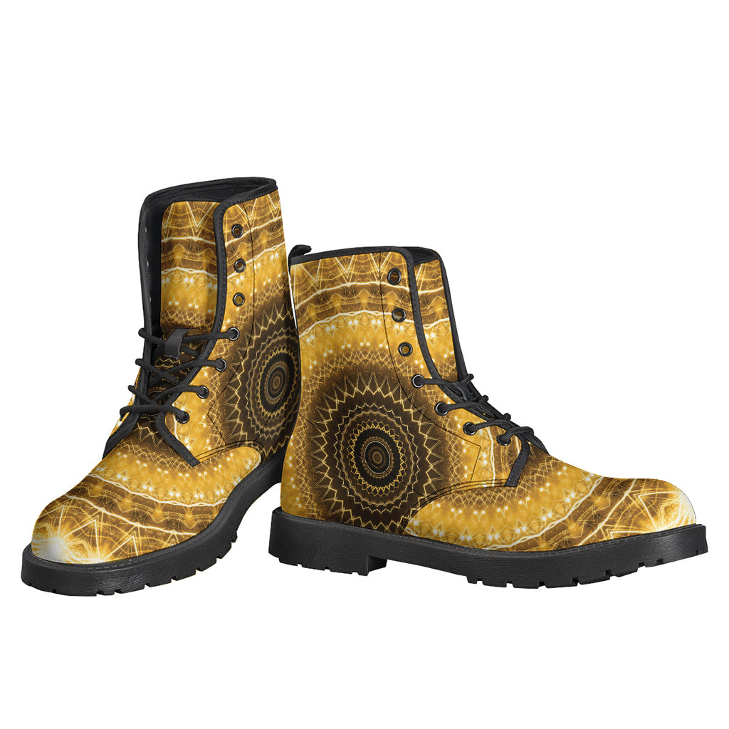 Gold Lights Kaleidoscope Print Backpack